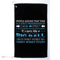 Big Ball Of Wibbly Wobbly Timey Wimey Golf Towel thumb 0