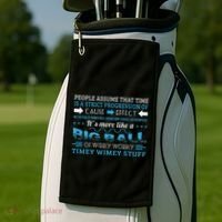Big Ball Of Wibbly Wobbly Timey Wimey Golf Towel thumb 2