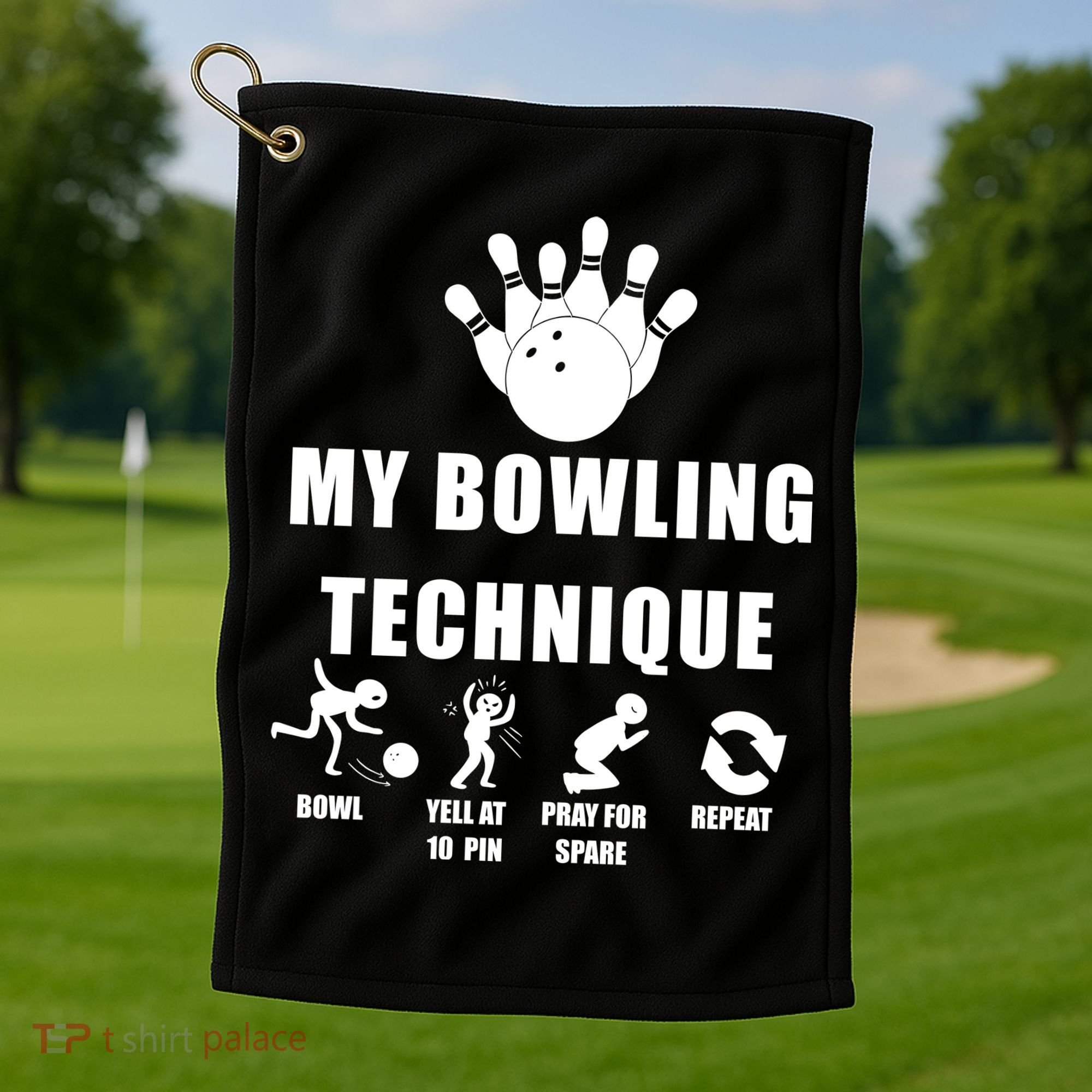 Bowling Golf Towel