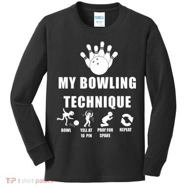 Bowling Kids Long Sleeve Shirt