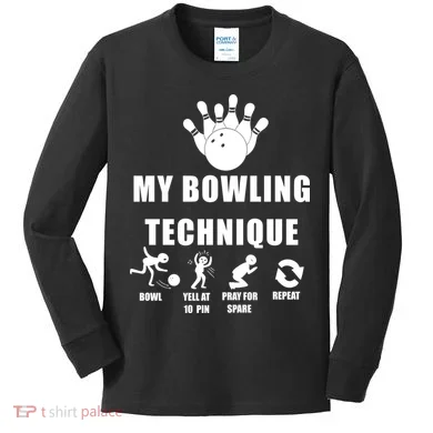 Bowling Kids Long Sleeve Shirt