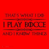 Bocce Ball Player Funny Gift I Play Bocce And I Know Things Funny Gift Santa Hat thumb 1