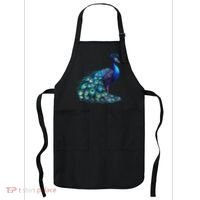 Beautiful Blue Peacock Teal Feathers Bird Lover Women Apron thumb 0