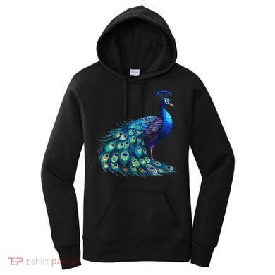Beautiful Blue Peacock Teal Feathers Bird Lover Women Women's Hoodie