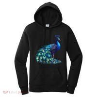 Beautiful Blue Peacock Teal Feathers Bird Lover Women Women's Hoodie thumb 0