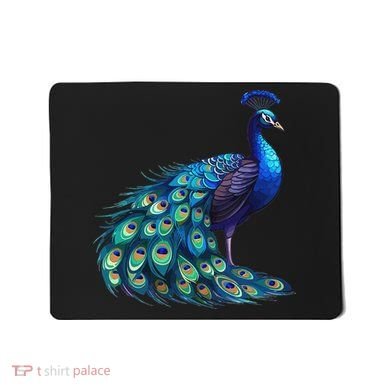 Beautiful Blue Peacock Teal Feathers Bird Lover Women Mousepad