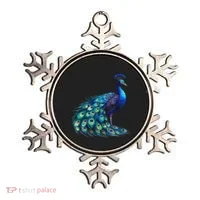 Beautiful Blue Peacock Teal Feathers Bird Lover Women Ornament thumb 0