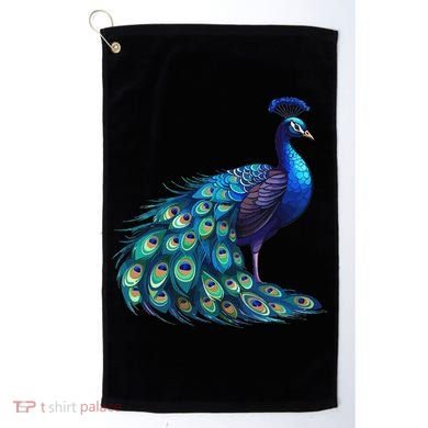 Beautiful Blue Peacock Teal Feathers Bird Lover Women Golf Towel