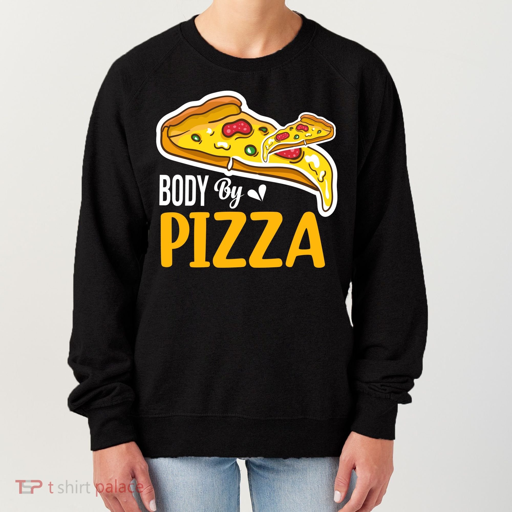 Body By Pizza Graphic Plus Size Shirt For Girl Boy Women's Sweatshirt