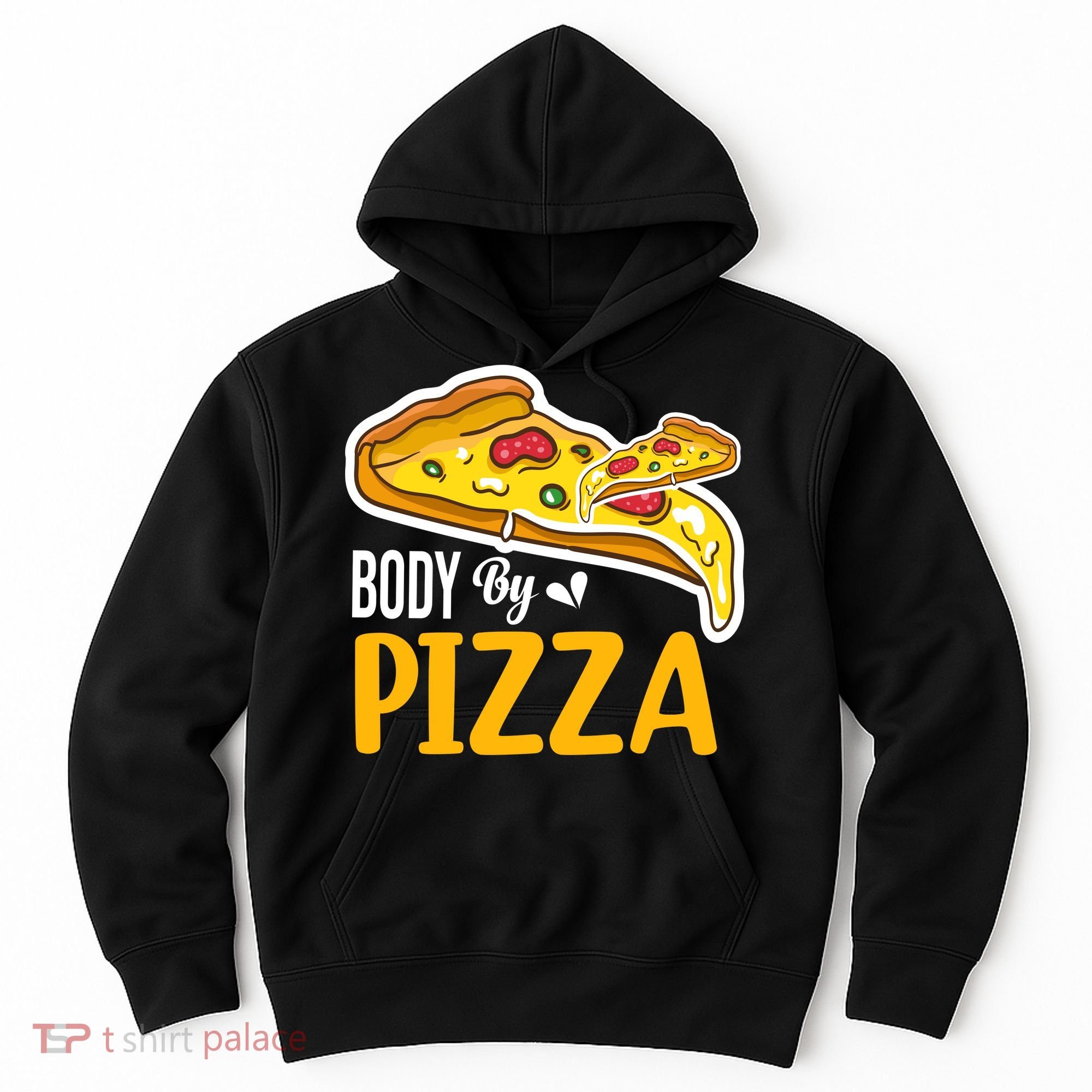 Body By Pizza Graphic Plus Size Shirt For Girl Boy Hoodie