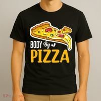 Body By Pizza Graphic Plus Size Shirt For Girl Boy T-Shirt thumb 3