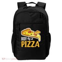 Body By Pizza Graphic Plus Size Shirt For Girl Boy Backpack thumb 0