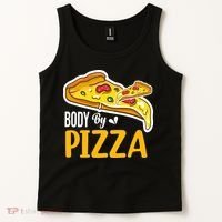 Body By Pizza Graphic Plus Size Shirt For Girl Boy Tank Top thumb 2