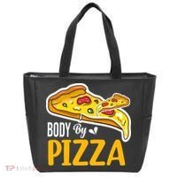 Body By Pizza Graphic Plus Size Shirt For Girl Boy Tote Bag thumb 0