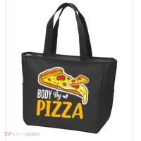 Body By Pizza Graphic Plus Size Shirt For Girl Boy Tote Bag thumb 3