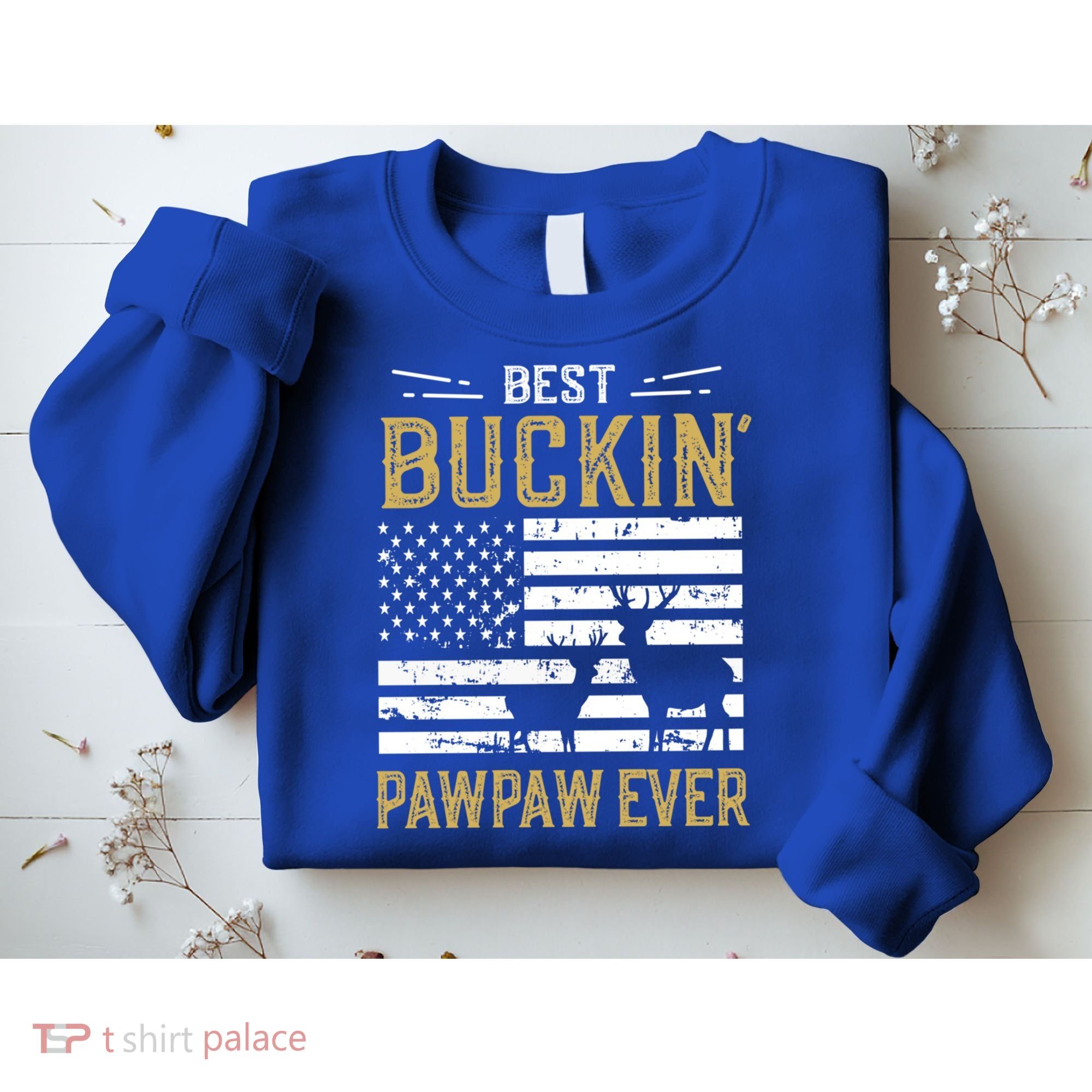 Best Buckin Pawpaw Ever Funny Gift Deer Hunter Cool Hunting Gift Sweatshirt