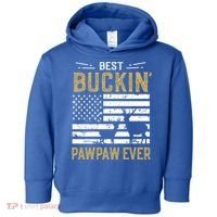 Best Buckin Pawpaw Ever Funny Gift Deer Hunter Cool Hunting Gift Toddler Hoodie thumb 0