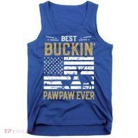 Best Buckin Pawpaw Ever Funny Gift Deer Hunter Cool Hunting Gift Tank Top thumb 0