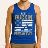 Best Buckin Pawpaw Ever Funny Gift Deer Hunter Cool Hunting Gift Tank Top thumb 3