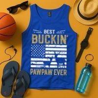 Best Buckin Pawpaw Ever Funny Gift Deer Hunter Cool Hunting Gift Tank Top thumb 4