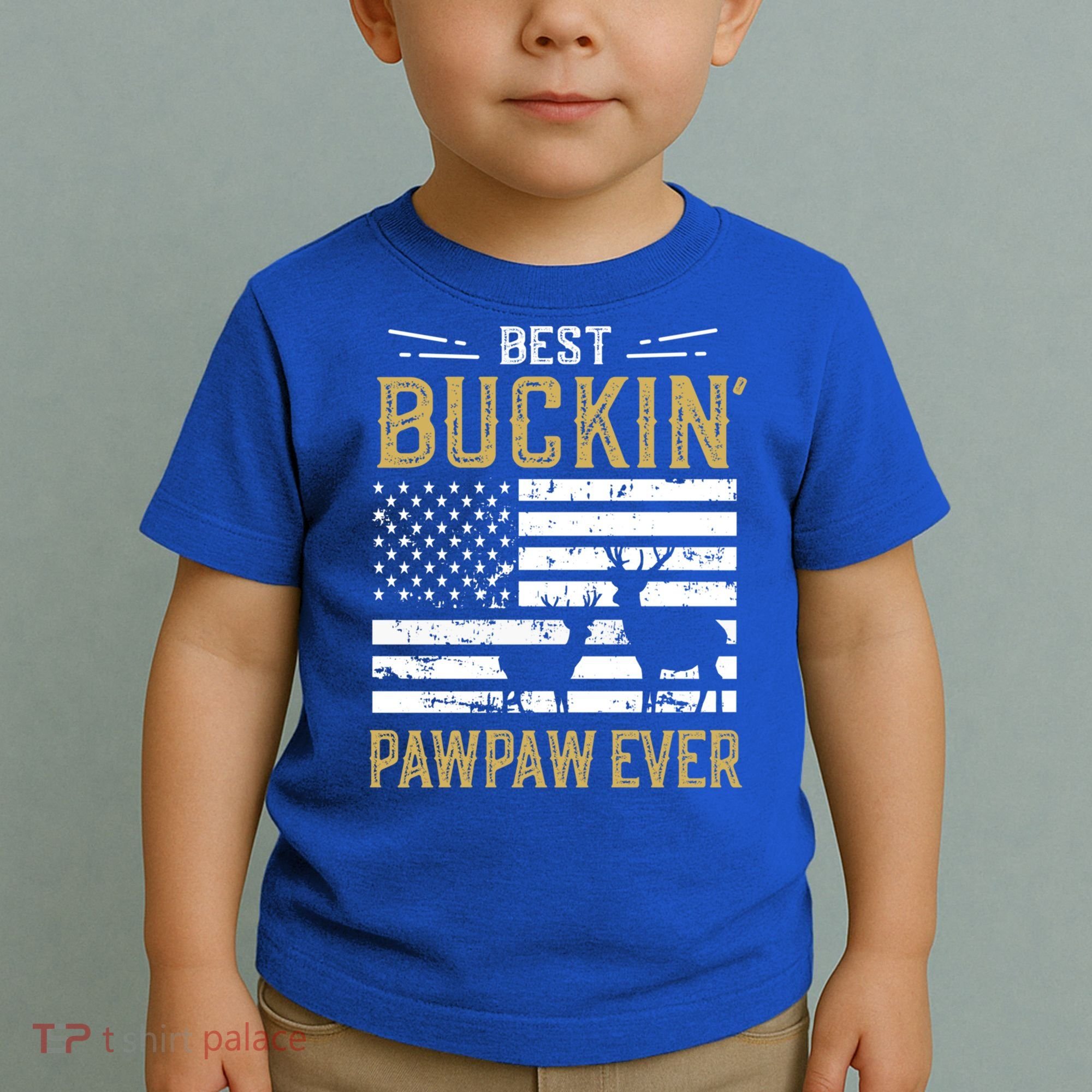 Best Buckin Pawpaw Ever Funny Gift Deer Hunter Cool Hunting Gift Toddler T-Shirt