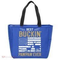 Best Buckin Pawpaw Ever Funny Gift Deer Hunter Cool Hunting Gift Tote Bag thumb 0
