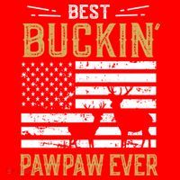 Best Buckin Pawpaw Ever Funny Gift Deer Hunter Cool Hunting Gift Santa Hat thumb 1
