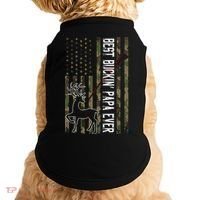 Best Buckin Papa Ever Gift Camo Deer Hunting Bucking Gift Doggie Tank thumb 0