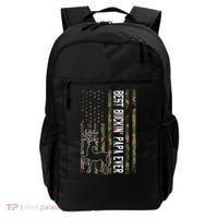 Best Buckin Papa Ever Gift Camo Deer Hunting Bucking Gift Backpack thumb 0