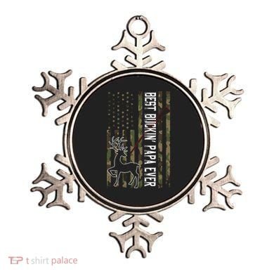 Best Buckin Papa Ever Gift Camo Deer Hunting Bucking Gift Ornament
