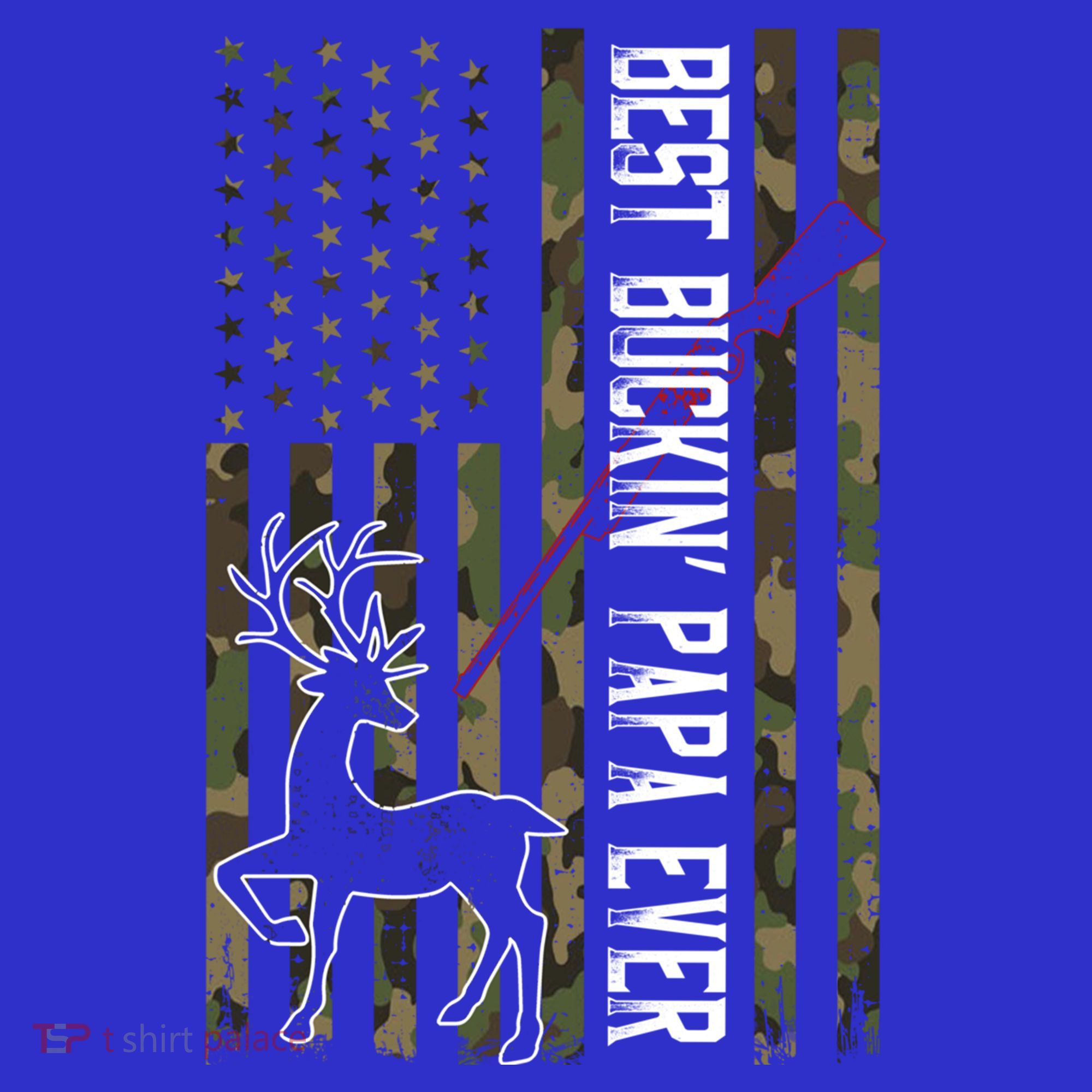 Best Buckin Papa Ever Gift Camo Deer Hunting Bucking Gift Apron