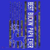 Best Buckin Papa Ever Gift Camo Deer Hunting Bucking Gift T-Shirt thumb 7