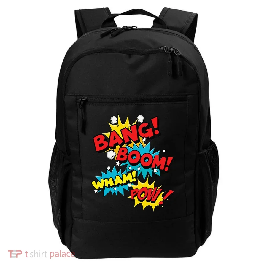 Bang Boom Pow Wham Comic Bubbles Backpack