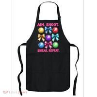 Bocce Ball Player Girl Mom Mothers Day Aim Shoot Swear Apron thumb 0