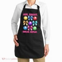 Bocce Ball Player Girl Mom Mothers Day Aim Shoot Swear Apron thumb 2