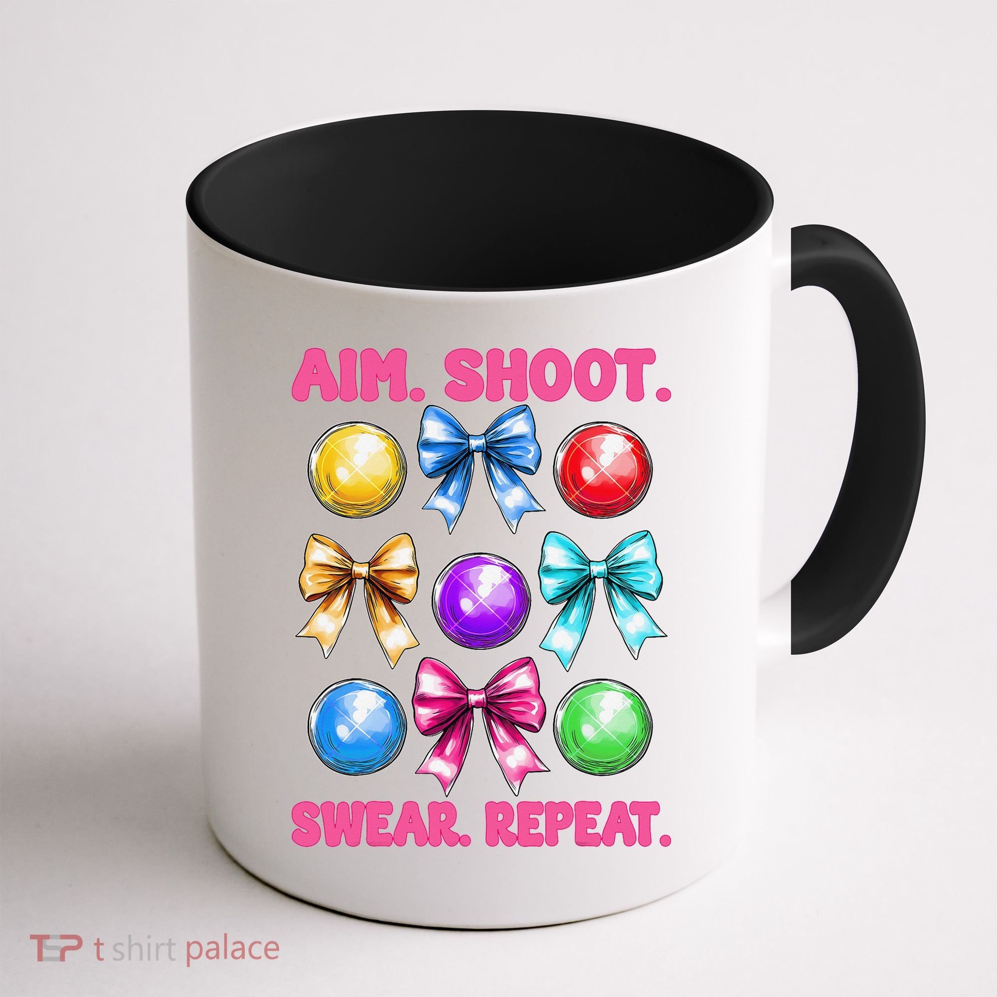 Bocce Ball Player Girl Mom Mothers Day Aim Shoot Swear Coffee Mug