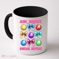 Bocce Ball Player Girl Mom Mothers Day Aim Shoot Swear Coffee Mug thumb 0