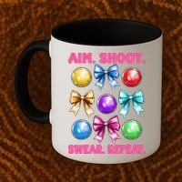 Bocce Ball Player Girl Mom Mothers Day Aim Shoot Swear Coffee Mug thumb 2