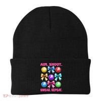 Bocce Ball Player Girl Mom Mothers Day Aim Shoot Swear Beanie thumb 0