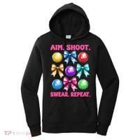 Bocce Ball Player Girl Mom Mothers Day Aim Shoot Swear Women's Hoodie thumb 0