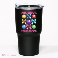 Bocce Ball Player Girl Mom Mothers Day Aim Shoot Swear Tumbler thumb 0