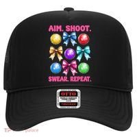 Bocce Ball Player Girl Mom Mothers Day Aim Shoot Swear Hat thumb 0