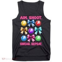Bocce Ball Player Girl Mom Mothers Day Aim Shoot Swear Tank Top thumb 0
