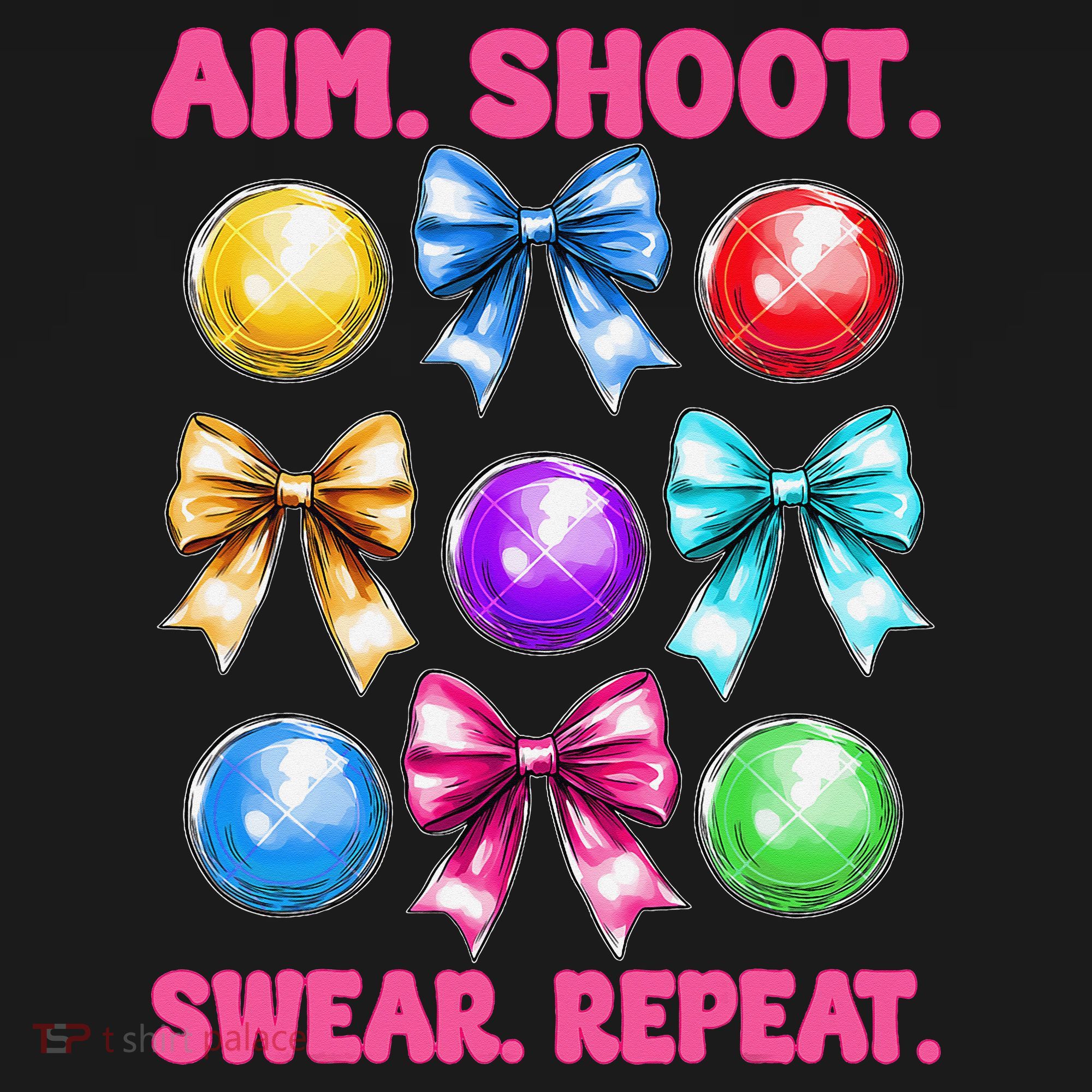 Bocce Ball Player Girl Mom Mothers Day Aim Shoot Swear Visor
