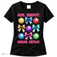 Bocce Ball Player Girl Mom Mothers Day Aim Shoot Swear Women's T-Shirt thumb 0