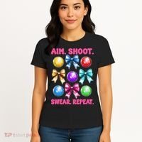 Bocce Ball Player Girl Mom Mothers Day Aim Shoot Swear Women's T-Shirt thumb 4