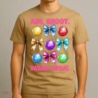 Bocce Ball Player Girl Mom Mothers Day Aim Shoot Swear T-Shirt thumb 3