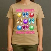 Bocce Ball Player Girl Mom Mothers Day Aim Shoot Swear T-Shirt thumb 4