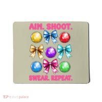 Bocce Ball Player Girl Mom Mothers Day Aim Shoot Swear Mousepad thumb 0