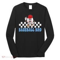 Baseball Bro Proud Baseball Brother Of A Baseball Player Long Sleeve Shirt thumb 0
